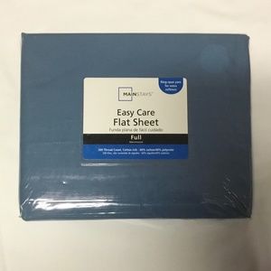 NEW-Full Flat Sheet Cornflower Blue